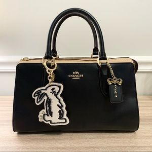 Coach x Selena Gomez Bond Bag In Colorblock w/ Bonus Rabbit Accessory Charm
